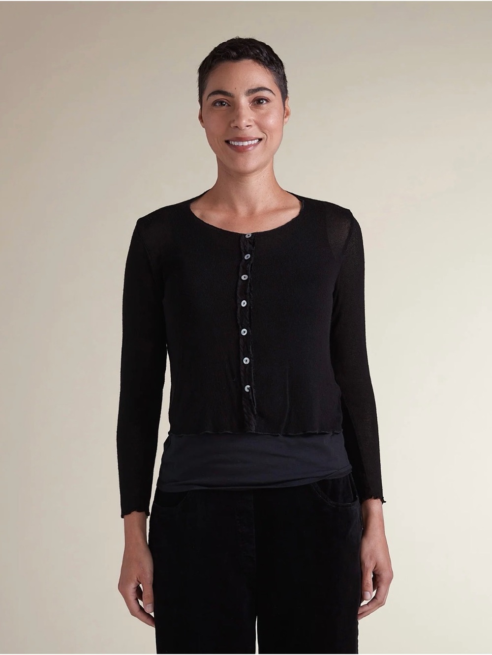 Cut Loose 100% Sheer Sweater Cardigan, XS